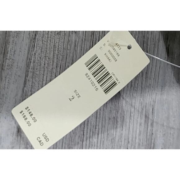 Anthropologie Pants 2 Women's Maeve The Colette Wide Leg Pleated Khaki Nwt $148 - Picture 6 of 13